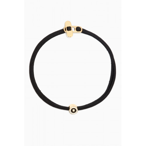 Miansai - Opus Sapphire Metric Rope Bracelet in 14kt Gold Vermeil Black