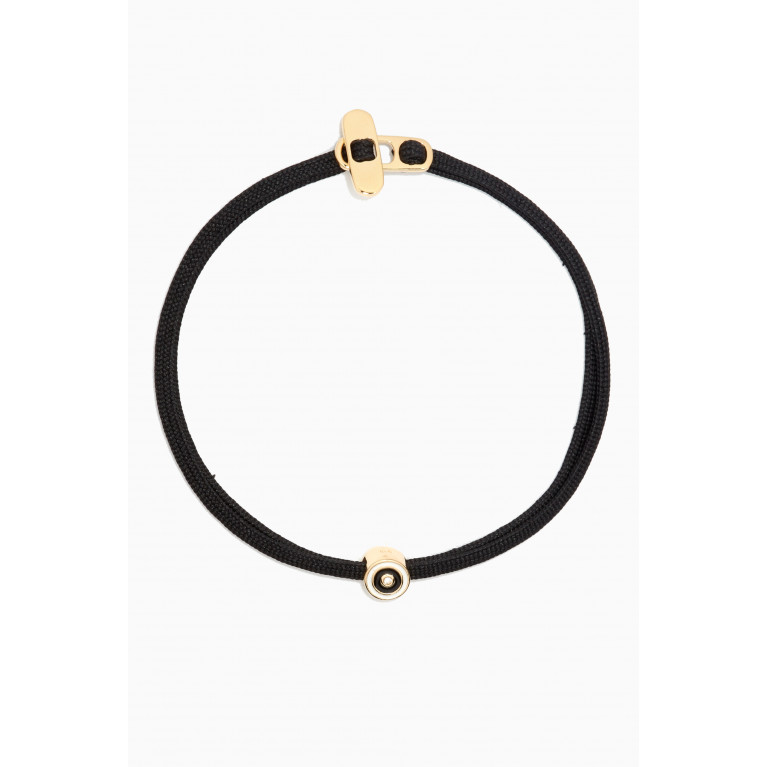 Miansai - Opus Sapphire Metric Rope Bracelet in 14kt Gold Vermeil Black