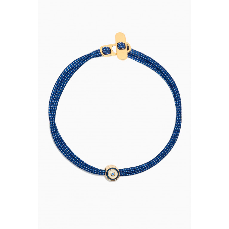 Miansai - Opus Sapphire Metric Rope Bracelet in 14kt Gold Vermeil Blue