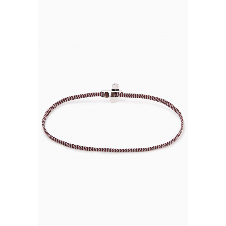 Miansai - Rope Bracelet in Sterling Silver Red