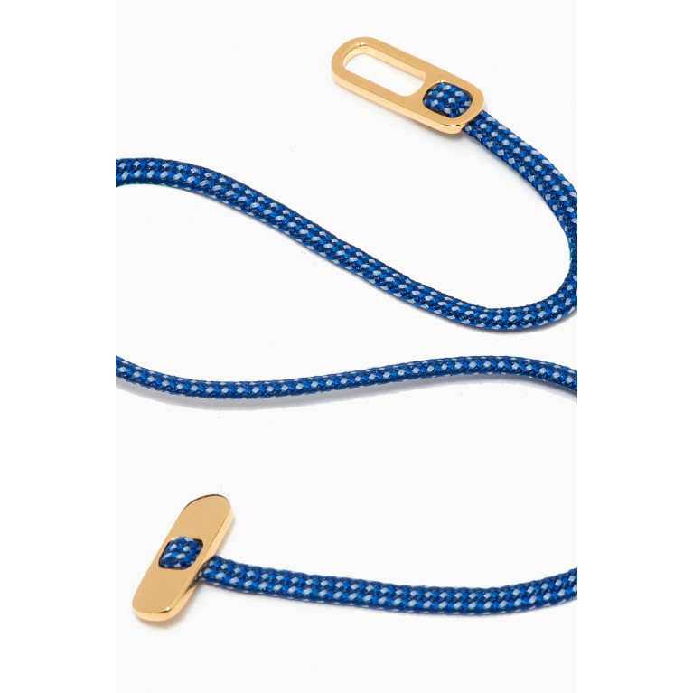 Miansai - Rope Bracelet in 14kt Gold Vermeil Blue