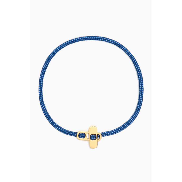 Miansai - Rope Bracelet in 14kt Gold Vermeil Blue