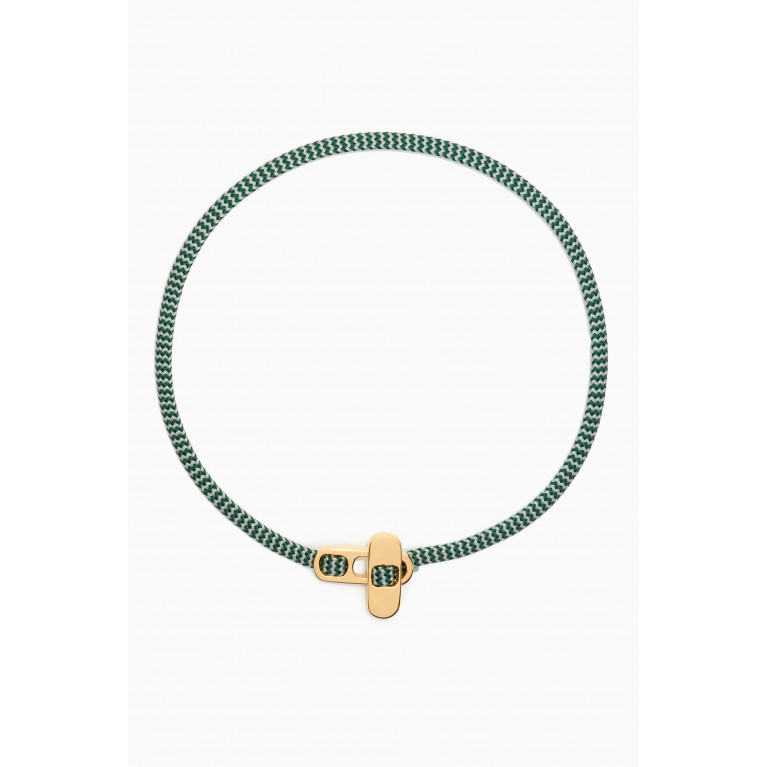Miansai - Rope Bracelet in 14kt Gold Vermeil Green