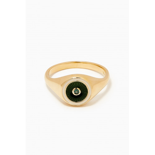 Miansai - Opus Chalcedony Ring in 14kt Gold Vermeil