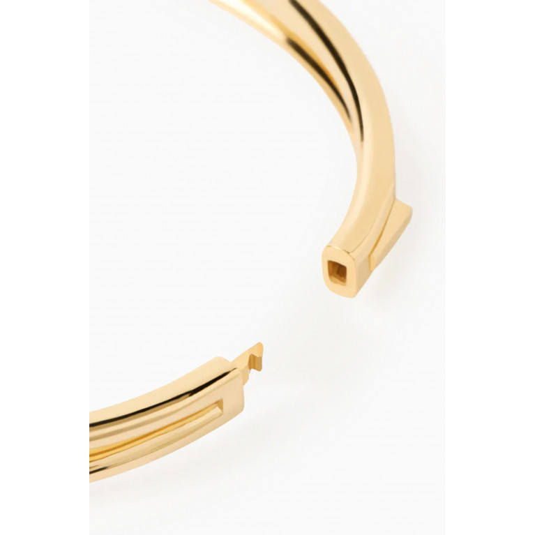 PDPAOLA - Twister Bangle in 18kt Gold-plated Sterling Silver