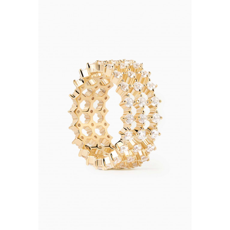 PDPAOLA - Dumbo Ring in 18kt Gold-plated Sterling Silver
