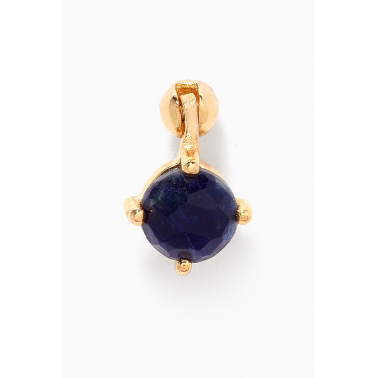 PDPAOLA - Kimi Sodalite Single Earring in 18kt Gold-plated Sterling Silver