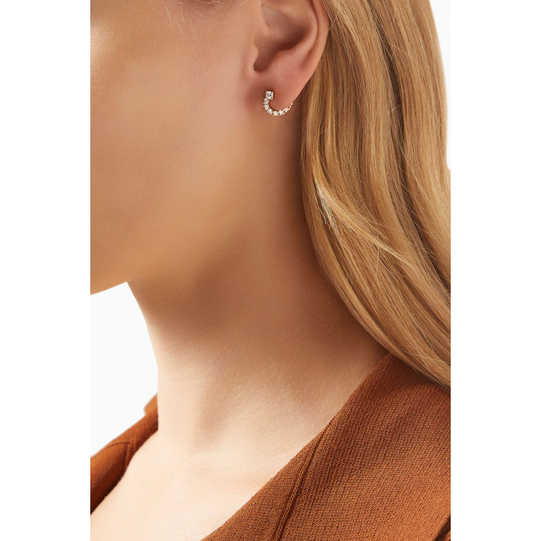 PDPAOLA - Leona Hoop Earrings in 18kt Gold-plated Sterling Silver