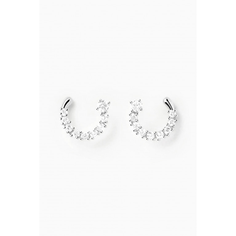 PDPAOLA - Leona Hoop Earrings in Sterling Silver