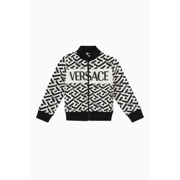 Versace - La Greca Zip Sweatshirt in Cotton