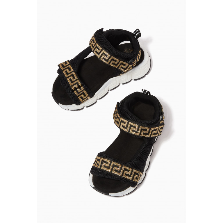 Versace - Greca Sandals in Padded Mesh