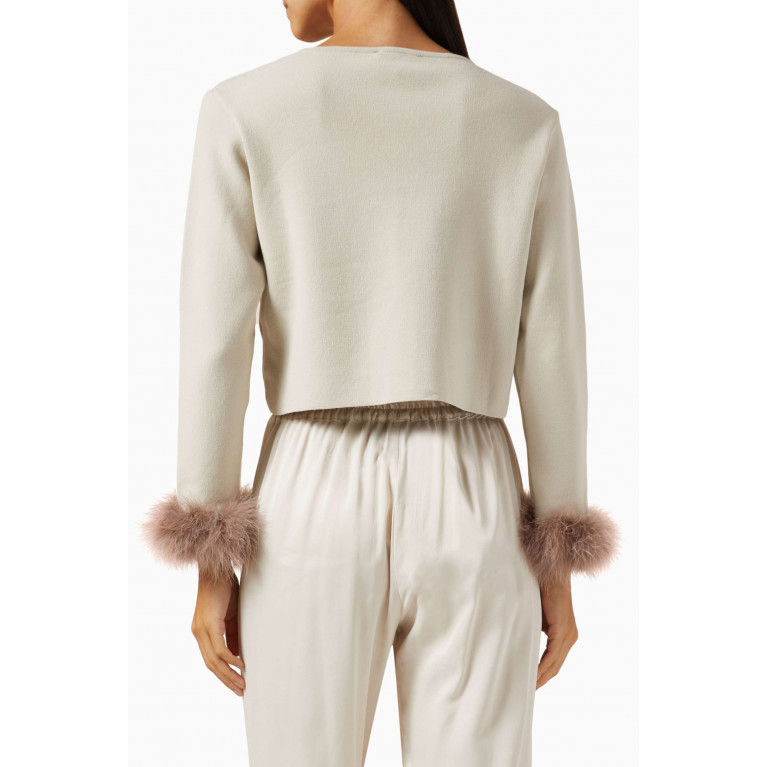 Sleeper - Detachable Feather Sweater in Knit