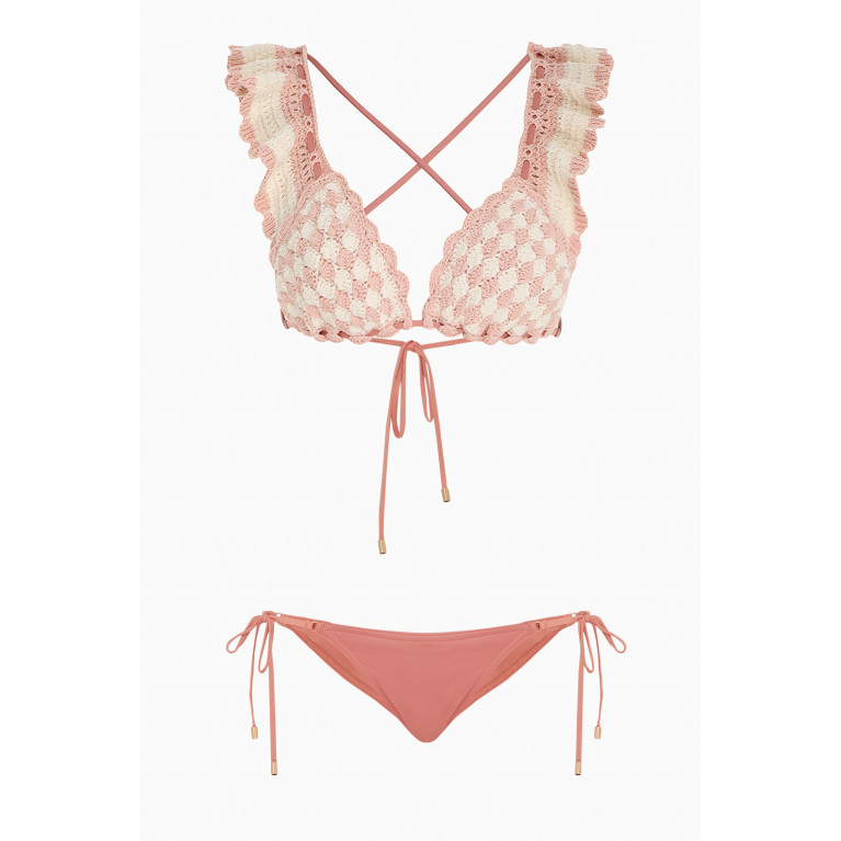 Zimmermann - Clover Crochet Triangle Bikini Set