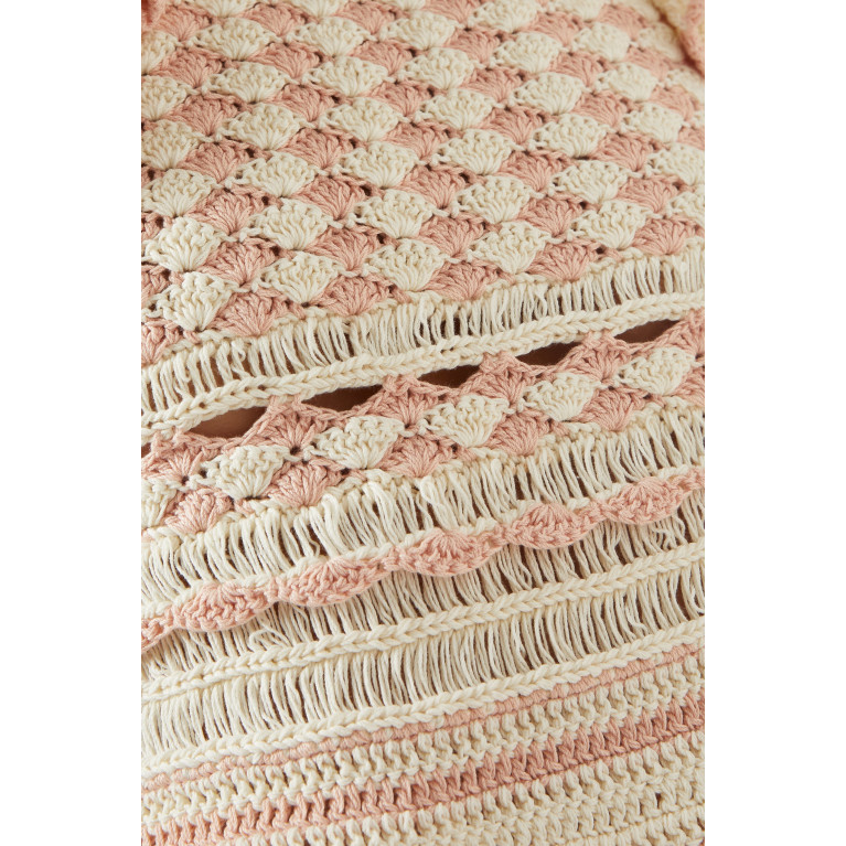 Zimmermann - Clover Crochet Crop Top in Cotton