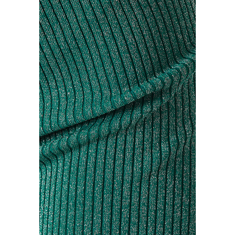 Simon Miller - Saturn Pants in Lurex Rib-knit Green