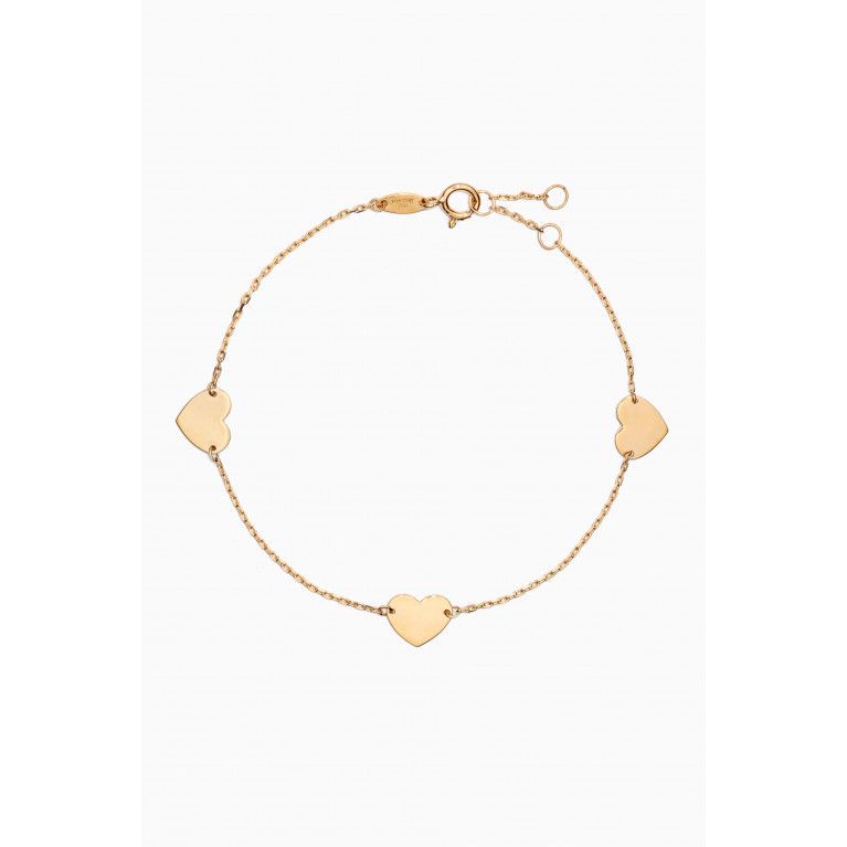 Damas - Lydia Heart Bracelet in 18kt Gold