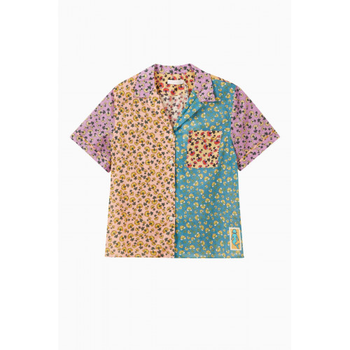 Zimmermann - Tiggy Spliced Beach Shirt in Cotton