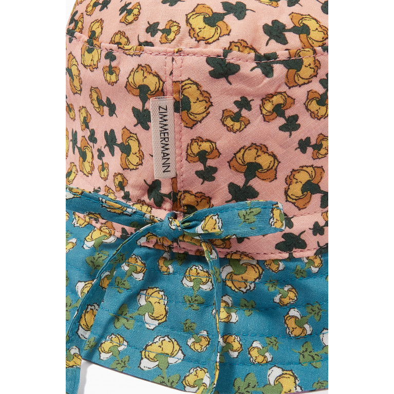 Zimmermann - Floral Bucket Hat in Cotton