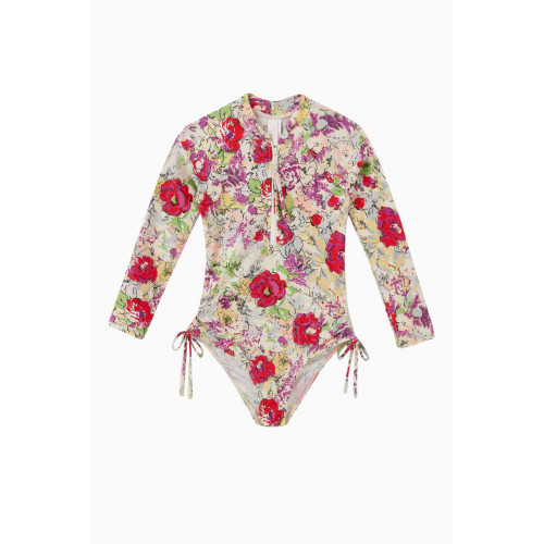 Zimmermann - Floral Clover One-piece Swimsuit in Polyamide