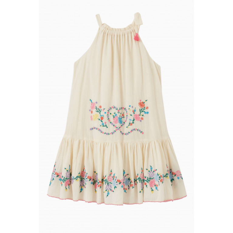 Zimmermann - Floral Halter Dress in Cotton