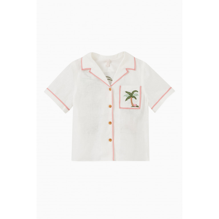 Zimmermann - Clover Applique Shirt in Cotton