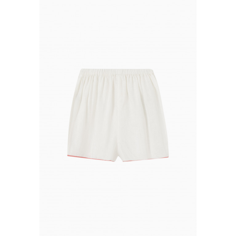 Zimmermann - Clover Applique Shorts in Cotton