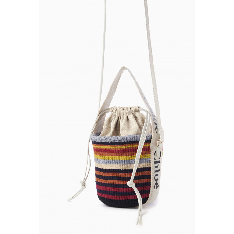 Chloé - Small Woody Bucket Bag in Recycled Wool Knit