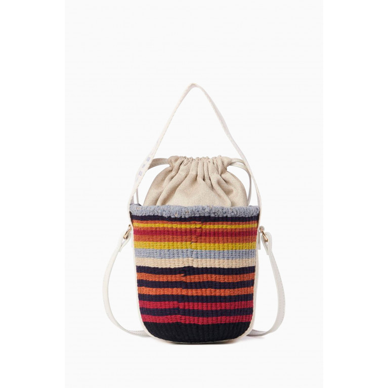 Chloé - Small Woody Bucket Bag in Recycled Wool Knit