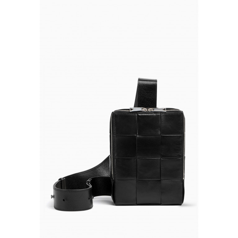 Bottega Veneta - Mini Cassette Sling Bag in Intrecciato Leather