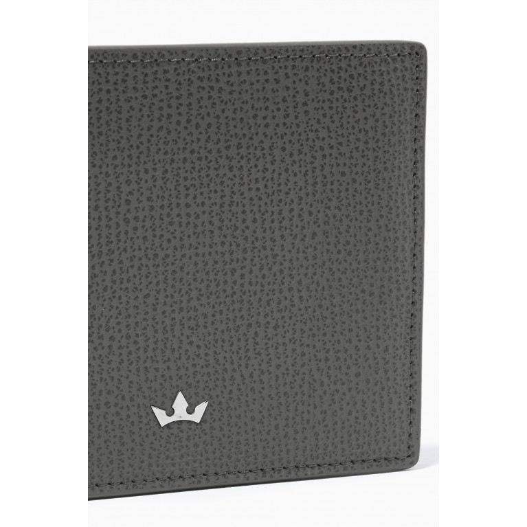 Roderer - Award 6CC Bi-Fold Wallet in Leather Grey