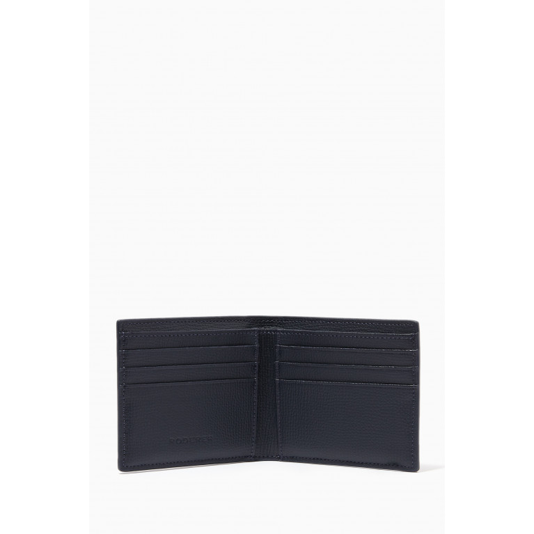 Roderer - Award 6CC Bi-Fold Wallet in Leather Blue