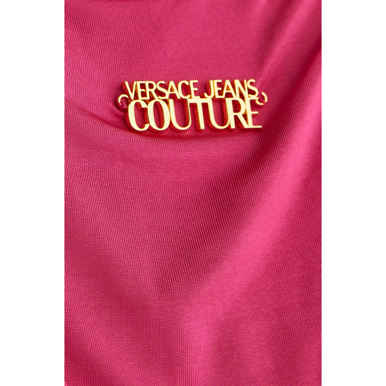 Versace Jeans Couture - Organzino Mini Dress in Nylon Pink