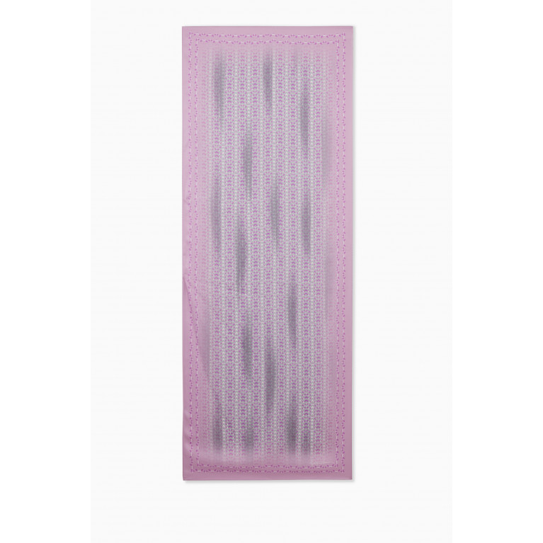 Giorgio Armani - Geometric-print Scarf in Silk Pink