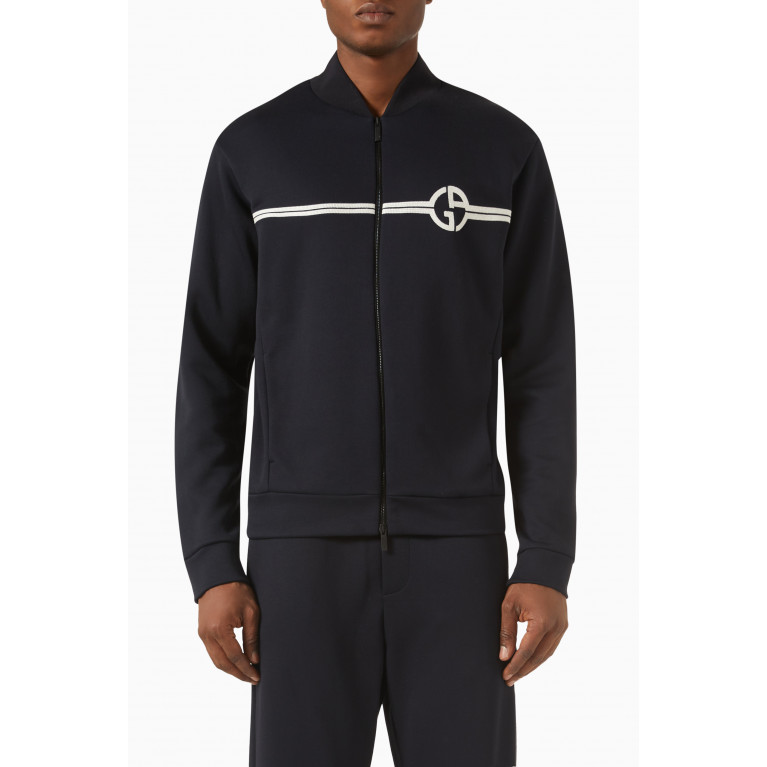Giorgio Armani - Zipped Sweatshirt in Micromodal Jersey