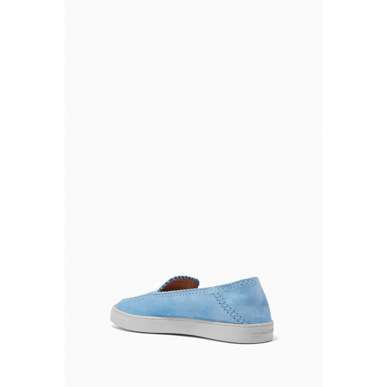Giorgio Armani - Slip-on Sneakers in Velvet Blue
