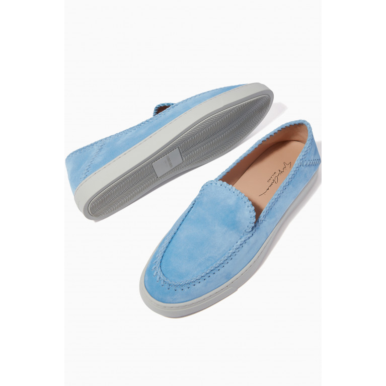 Giorgio Armani - Slip-on Sneakers in Velvet Blue