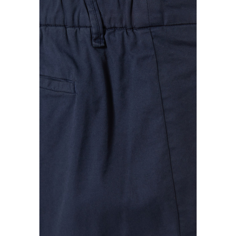 Giorgio Armani - Pleated Shorts in Cotton Blue