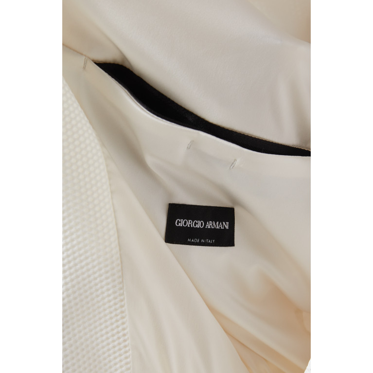 Giorgio Armani - Logo Hooded Gilet in Technical Waffle Fabric