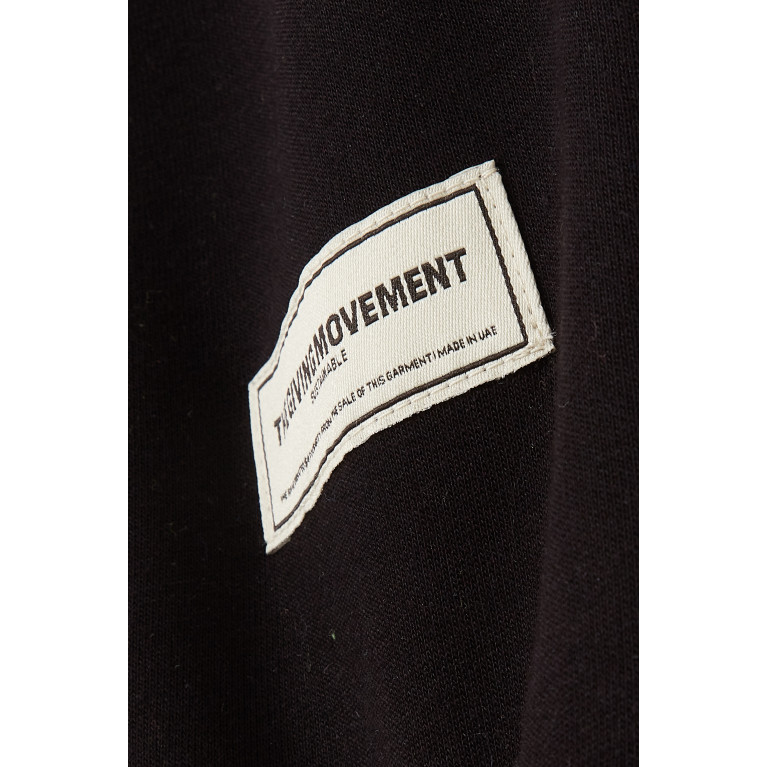 The Giving Movement - Logo Sweatpants in Organic Cotton Black