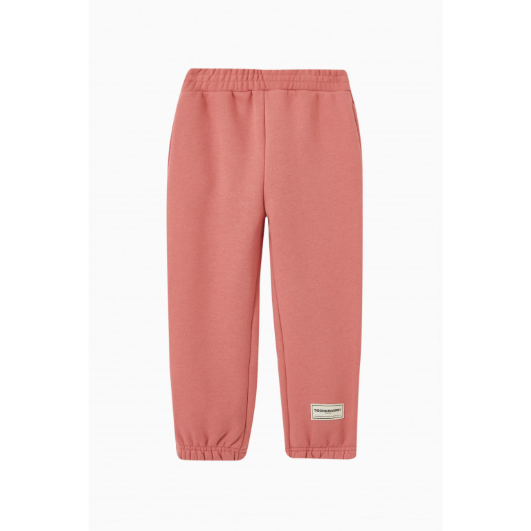 The Giving Movement - Logo Sweatpants in Organic Cotton Pink