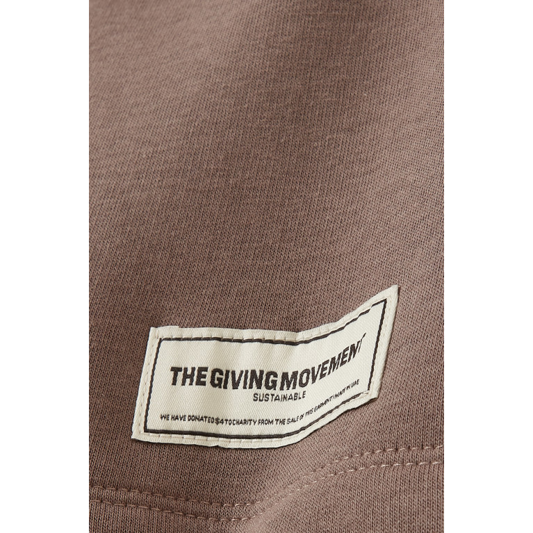 The Giving Movement - Shorts in Organic Fleece Cotton Neutral