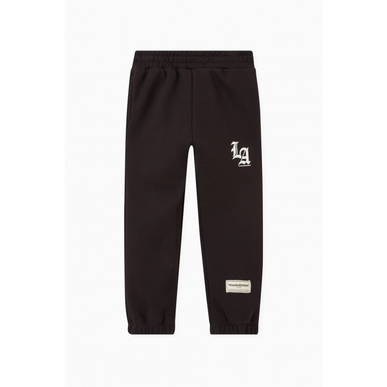 The Giving Movement - Logo Lounge Joggers in Organic Cotton Black