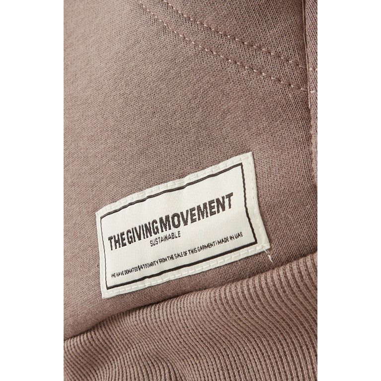 The Giving Movement - LA Zip Hoodie in Organic Fleece Neutral