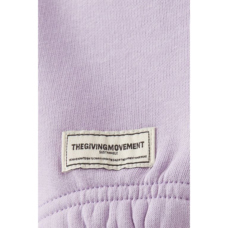 The Giving Movement - Lounge Sweatpants in Organic Fleece Purple