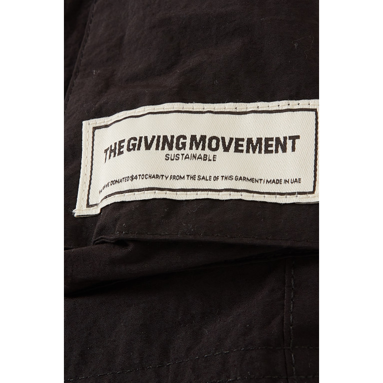 The Giving Movement - The Giving Movement - Cargo Shorts in Nylon Black