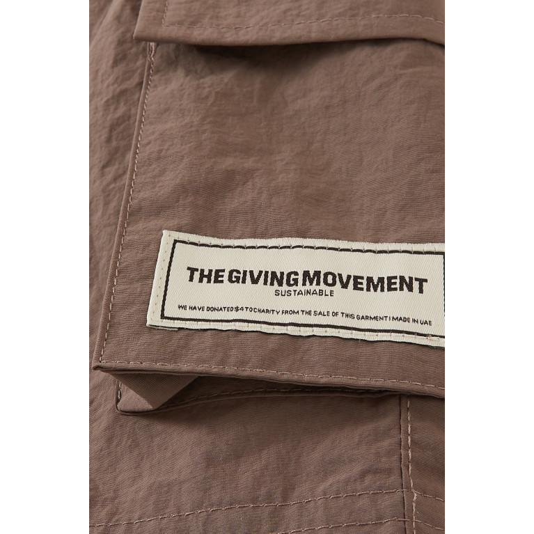 The Giving Movement - The Giving Movement - Cargo Shorts in Nylon Neutral