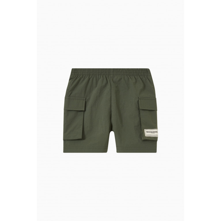 The Giving Movement - The Giving Movement - Cargo Shorts in Nylon Green