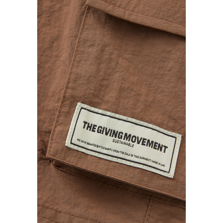 The Giving Movement - The Giving Movement - Cargo Shorts in Nylon Brown