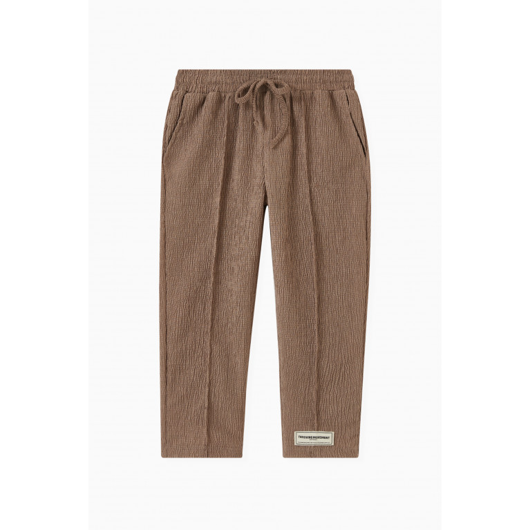 The Giving Movement - Straight-fit Pants in RE-CRINK100© Neutral