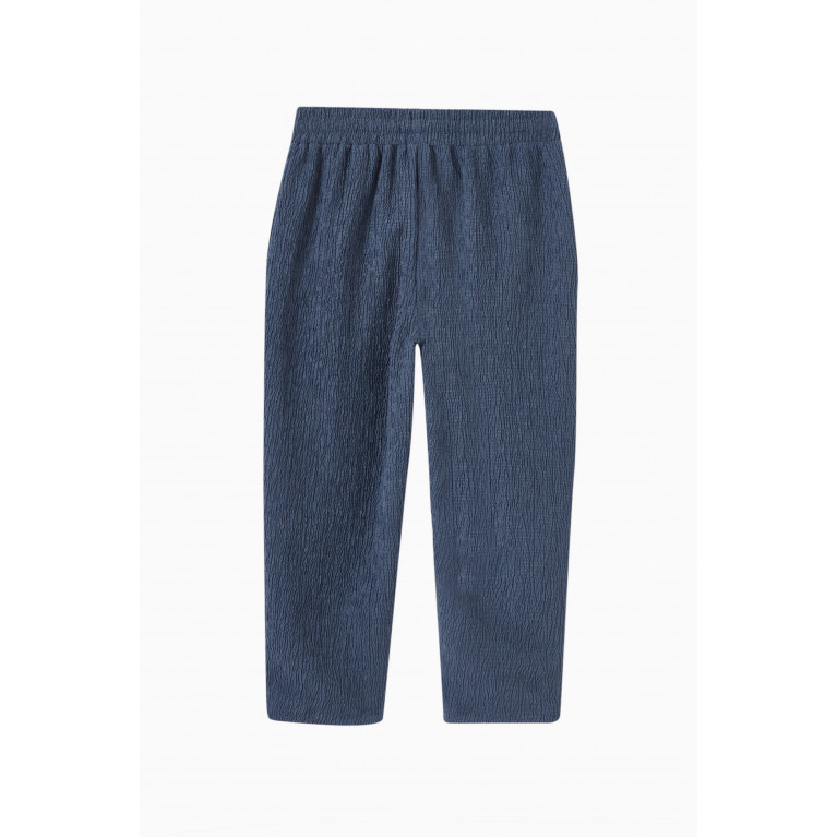 The Giving Movement - Straight-fit Pants in RE-CRINK100© Blue